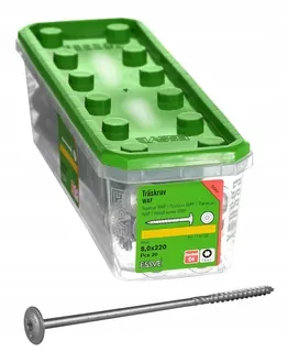 Skrutky, šróby - ESSVE Skrutky 8.0 × 220mm na drevo Corrseel WAF TX40