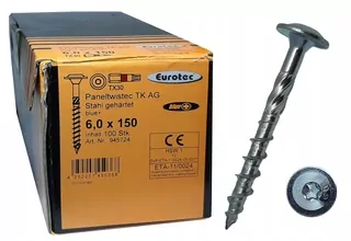 EUROTEC skrutky do dreva, tesárske, konštrukčné 6 × 150