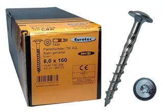 EUROTEC skrutky do dreva, tesárske, konštrukčné 6 × 160