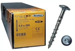 EUROTEC skrutky do dreva, tesárske, konštrukčné 6 × 200