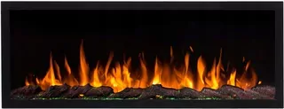 Vstavaný krb bez funkcie vykurovania, elektrický Classic Fire, čierny, 11 W, 115 x 42 x 12,8 cm