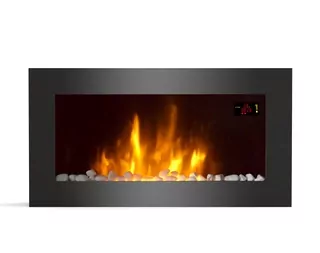 Nástenný krb s funkciou ohrevu elektrický Ferretti čierny 2000 W 71 x 40 x 12 cm