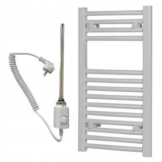 Kúpeľňové elektrické profilované vykurovacie teleso 300 watt biela farba 70 × 40 cm
