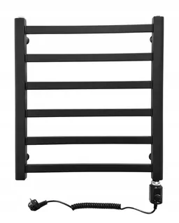Elektrický kúpeľňový radiátor Scarlet 300 W 550 x 610 mm čierny