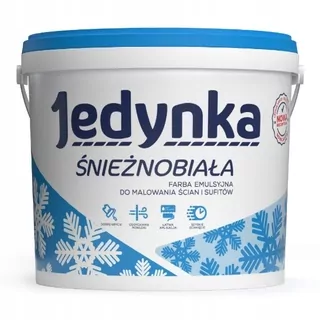 Akrylátová farba na steny Jedynka 10 l, biela matná