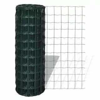 VidaXL Oceľová plotová sieť 10 × 0,8m zelená