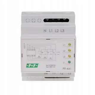Automatický fázový spínač s prioritou fázy pre spoluprácu so stýkačmi 4 moduly PF-441 F&F