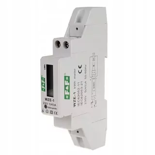 1-FAZOWY detektor elektrickej energie TH-35, f&f WZE-1