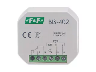 Impulzné vypínacie relé pre 10 A 230 V AC BIS-402