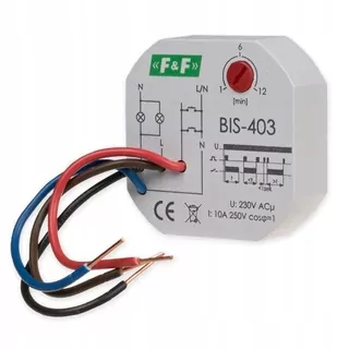 Pulzové relé zap-vyp časovač podpisnutý na krbicu 1Z 10 a 230 v AC BIS-403