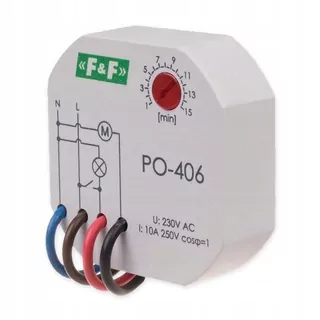 F&F 1Z 10 A 230 V PO-406 Časové relé s oneskorením vypnutia