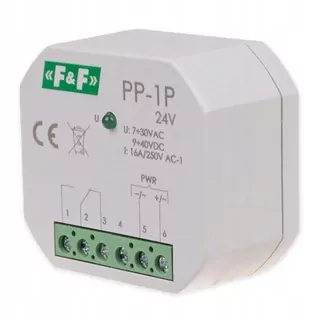 Elektromagnetický relé pre Ø60 16 A 24 V AC/DC F&F PP-1P