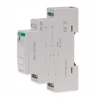 Elektromagnetický relé 2 × 8A 24 V AC/DC F&F PK-2P