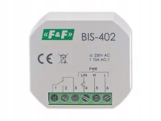 Impulzné vypínacie relé pre 10 A 230 V AC BIS-402