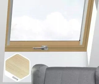 FAKRO PTP-V/PI U4 78x118 PVC-borovica FARBA ANTRACIT.
