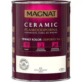 Keramická farba na steny Magnat 5 l C1 Diamond White matná