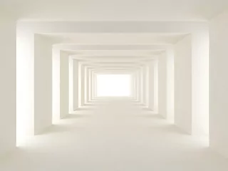 Fototapeta - Nástenný nástenný 3D grafický výhľad na tunel