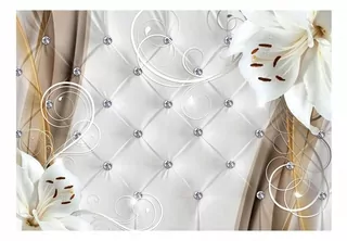 Fototapeta - 3D Nástenný výjav Optical 350 × 245 prešívaný ľalie