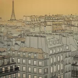 FOTOTAPETA 400 × 309 +LEPIdlo, Dobrú noc Paríž