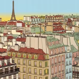 FOTOTAPETA 400 × 309 +LEPIdlo, Dobré ráno Paríž