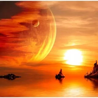 FOTOTAPETA 400 × 309 +LEPIdlo, Fantasy, západ slnka