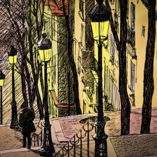 FOTOTAPETA 400 × 309 +LEP, Komiks Retro, Mesto