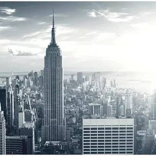 FOTOTAPETA 400 × 309 +LEPIdlo, Manhattan pri úsvite, šedá