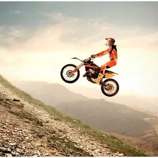 FOTOTAPETA 400 × 309 +KLEJ, Motocykel - skok, cross