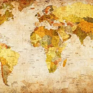 FOTOTAPETA 400 × 309 +LEPIdlo, Stará mapa sveta sépia