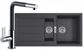 FRANKE Drez otočný tektonický SIRIUS 2.0 S2D 651-100 Onyx