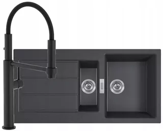 FRANKE Drez otočný tektonický SIRIUS 2.0 S2D 651-100 Onyx