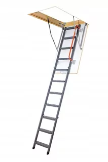 Podkrovné schody - Fakro LMK 70x140 / 305 Teplá kovové dvere