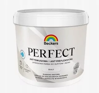 Beckers latexová farba na steny 9 l BIELA BIELA mat