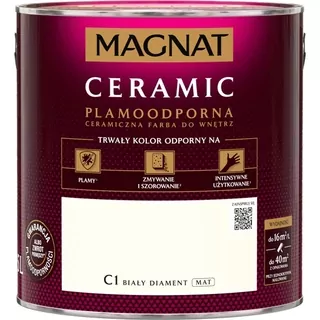 Keramická farba na steny Magnat 2,5 l White Diamond C1 mat