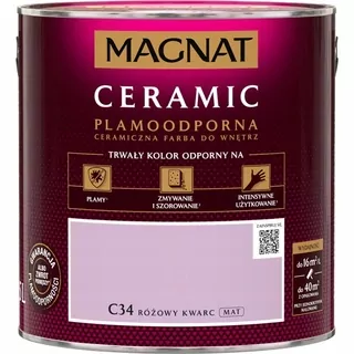 Magnat keramická farba na steny 2,5 l C34 Pink Quartz mat