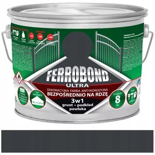 Olejovo-ftalová antikorózna farba Ferrobond 2,5l Antracit polomat.