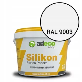 Adexbud Facade Perfekt vonkajšia silikónová farba, 10 l, biela