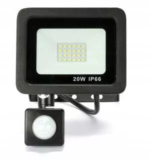 Syntron neutrálny biely reflektor 1800 lm 20 W 4000 K s pohybovým senzorom