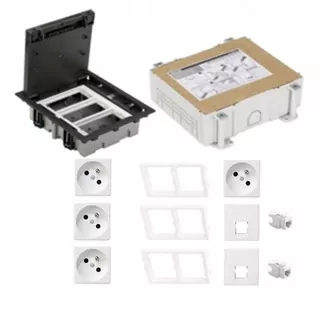 2 x zásuvka RJ45 Cat.6 netienená biela MRJ456