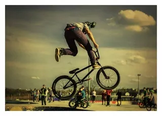 Fototapeta 3D BMX rower sport