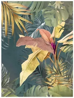 Fototapeta 3D listy monstera palmy
