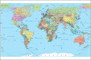 Fototapeta Mapa sveta