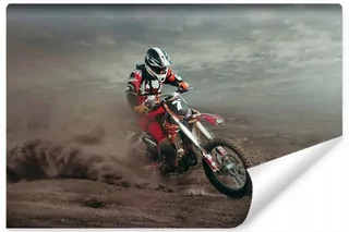 Fototapeta pre mládež Motocykel CROSS 3D 270 × 180