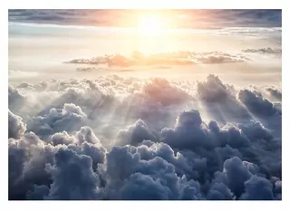 Fototapeta - Nástenné nástenné mäso Sun Sky Cloud Zobraziť 3D 416 × 290