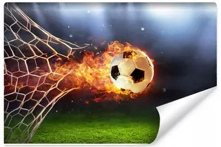 Fototapeta Futbal plamene športové 270cm x 180cm