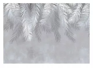 Fototapeta - Nástenné nástenné pero 3D listy palmy na stene 416 × 254