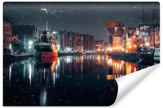 Fototapeta Staré Mesto Gdansk Nočný žeriav 360 × 240