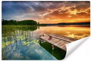 Fototapeta - Nástenný nástenný salón Lake Sunset 300x210