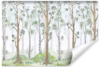 Fototapeta do Salonu Les Akvarela NATURA 450 × 300