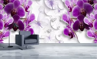 Fototapeta - Nástenné nástenné maľby 3D orchidea Kvety Extra 120 návrhy